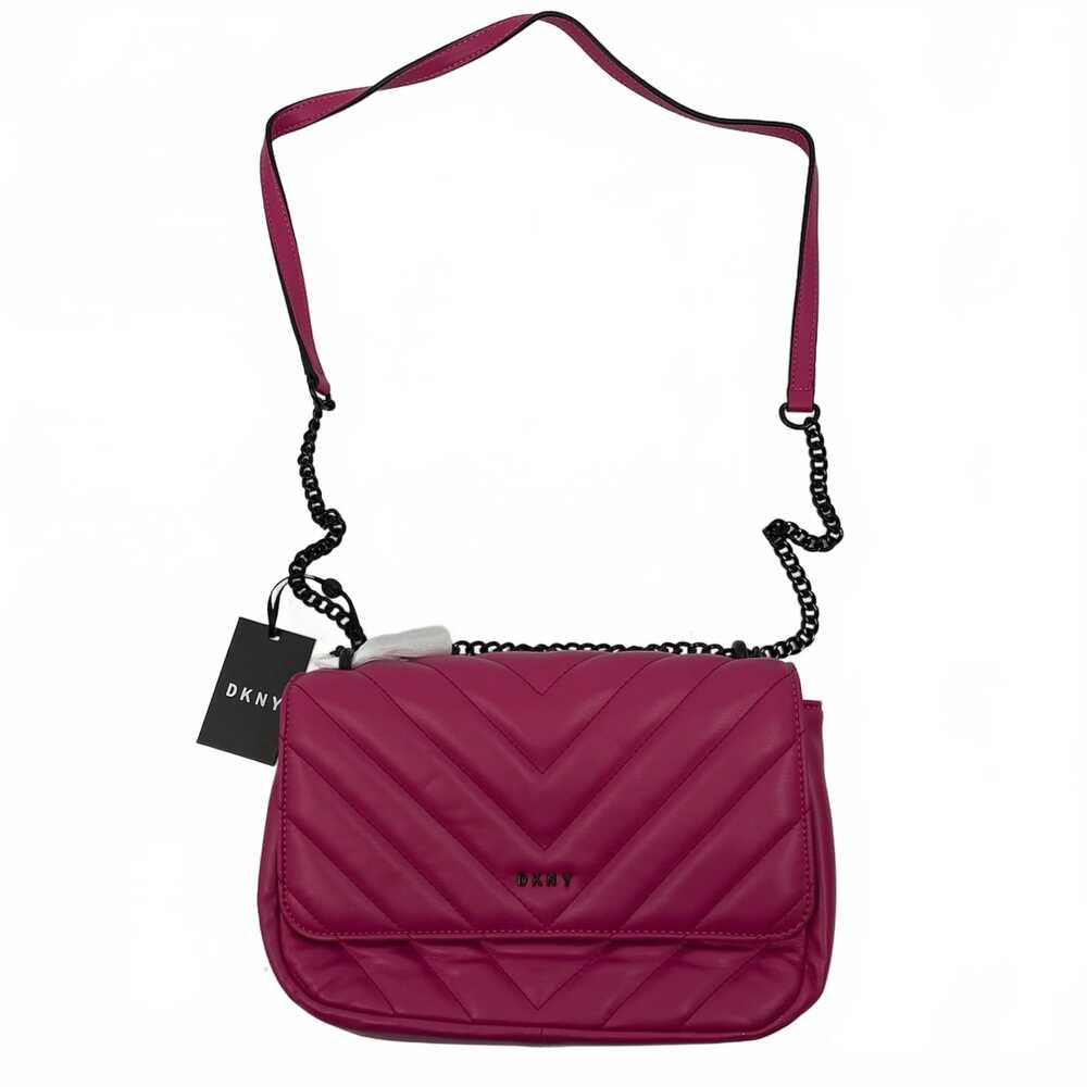 DKNY Pink Veronica Quilted Crossbody Bag | Leather OS